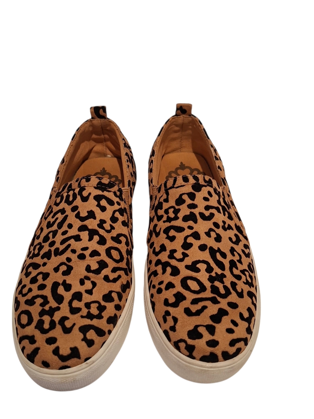 Fergalicious Women’s  Leopard-Print Slip-On in Tan and Black Size 6.5